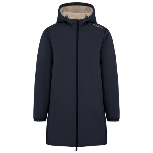 Parka Longue Unisex doublée Sherpa Costume Carbone