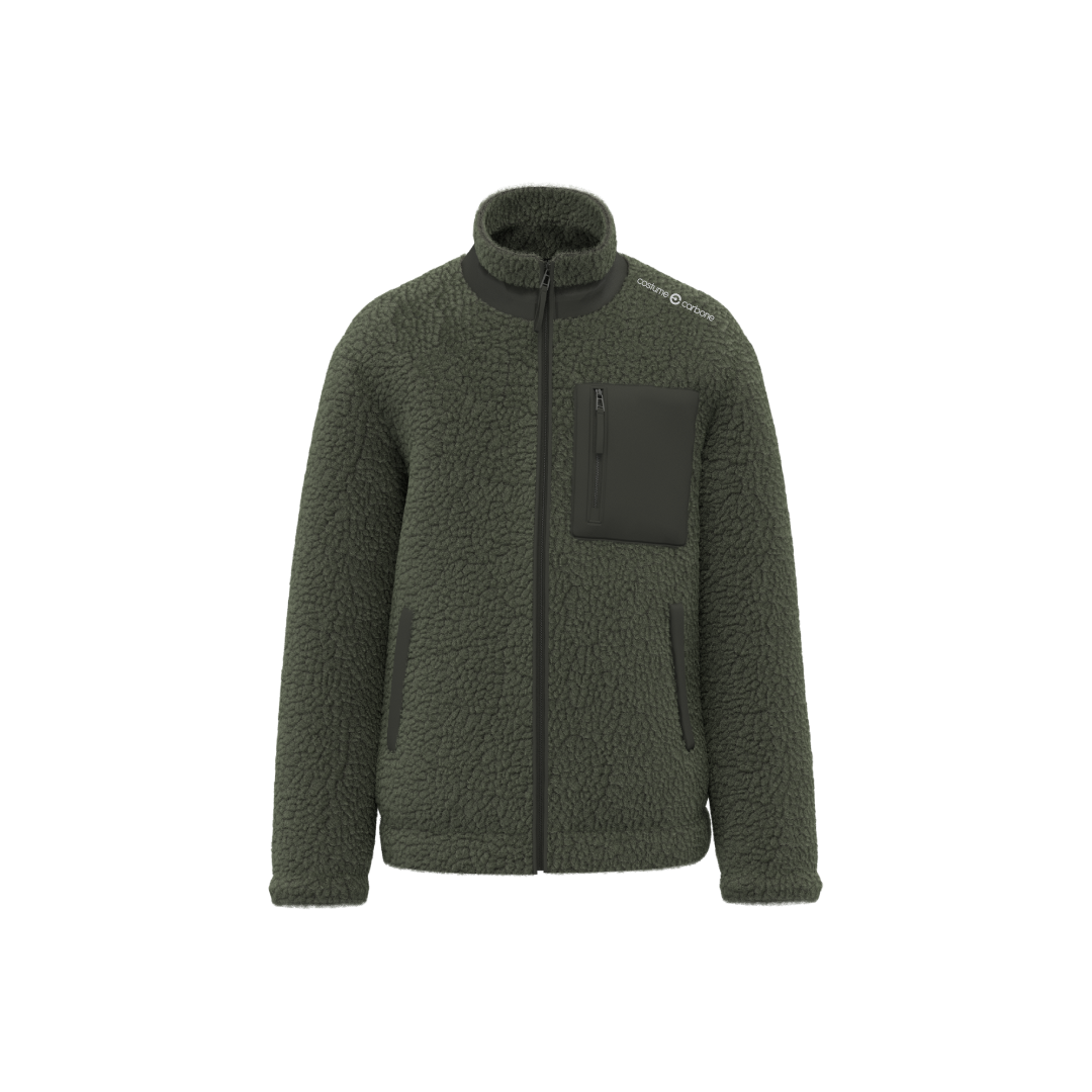 Polaire Sherpa Epaisse Unisexe Costume Carbone