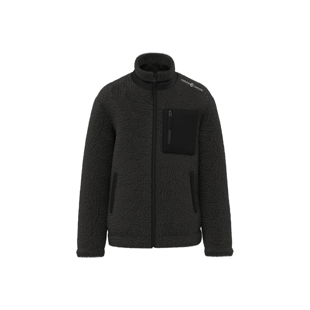 Polaire Sherpa Epaisse Unisexe Costume Carbone